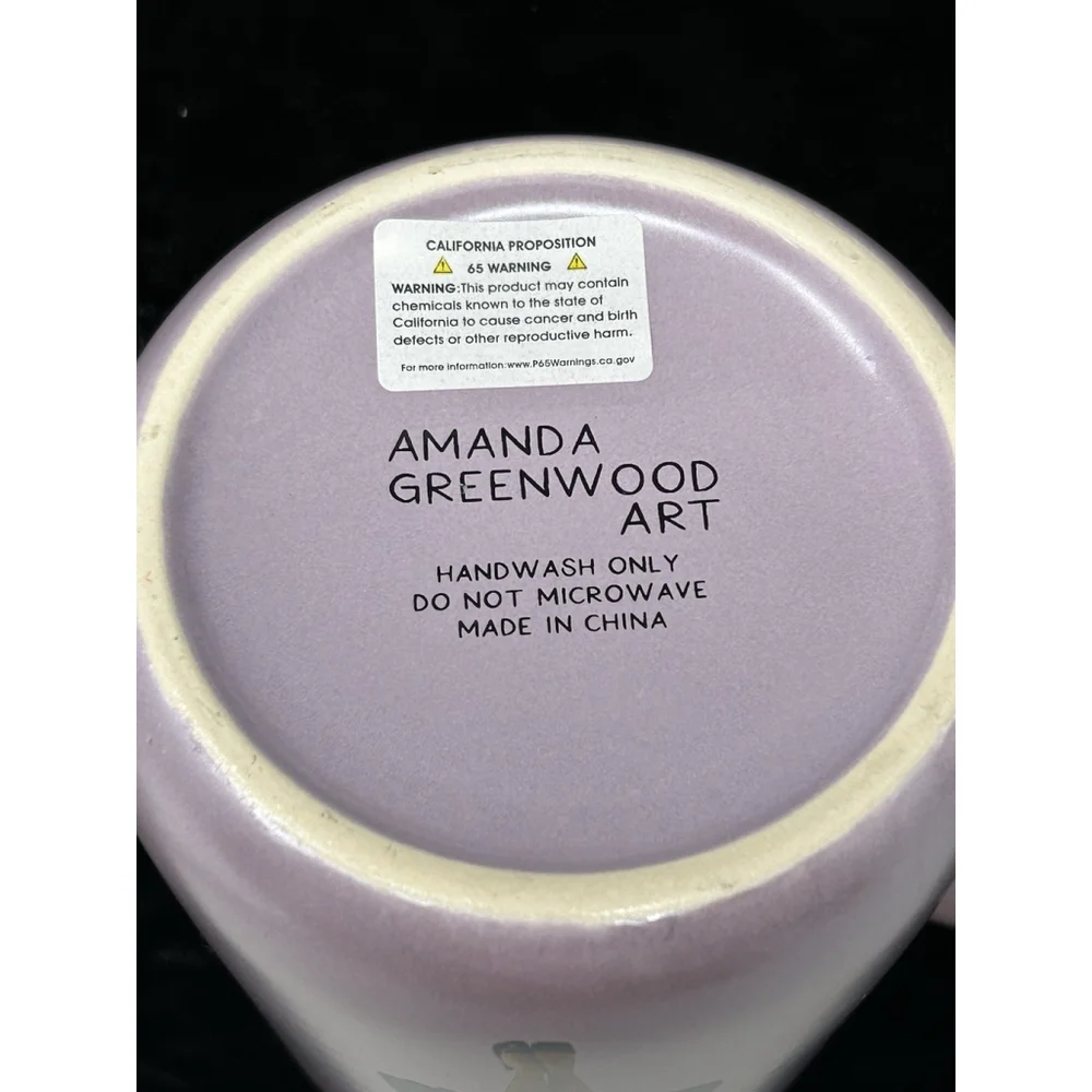 Amanda Greenwood Art Mug Cup 16oz Designer Fashion Fabulous You Channel NWT - Picture 5 of 6
